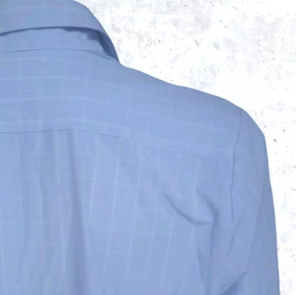 Mizzen Main Shirt Mens XL Blue Striped Leeward Trim Fit Dress Preppy Business - Picture 6 of 13